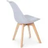 Sedia da pranzo imbottita in tessuto - Stile scandinavo - Denisse image 7