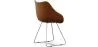Sedia da pranzo con braccioli - Similpelle - PU - Stylix - Nero - Clun image 7
