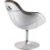 Poltrona girevole di design aviatore - Rivestita in PU image 7