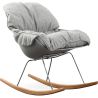 Sedia a Dondolo Imbottita - Design Scandinavo - Ruma image 7