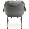 Sedia a Dondolo Imbottita - Design Scandinavo - Ruma image 7