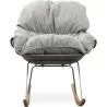 Sedia a Dondolo Imbottita - Design Scandinavo - Ruma image 7