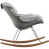 Sedia a Dondolo Imbottita - Design Scandinavo - Ruma image 7