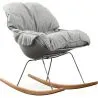 Sedia a Dondolo Imbottita - Design Scandinavo - Ruma image 7