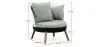Poltrona Rotonda - Rivestita in lino - Design Scandinavo - Bella image 7
