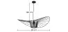 Lampadario - Lampada a Sospensione Design Pamela - 80cm - Vertical image 7