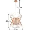 Lampada da soffitto retrò - Lampada a sospensione - Lia image 7