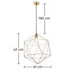  Lampada a Soffitto - Lampada a Sospensione dal Design Vintage - Lara image 7