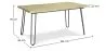 Pack Tavolo da pranzo - Design industriale 150cm + Confezione di 6 sedie da pranzo - Design industriale - Hairpin Stylix image 7
