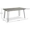 Pack Tavolo da pranzo - Design industriale 150cm + Confezione di 6 sedie da pranzo - Design industriale - Hairpin Stylix image 7