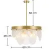 Lampada a Soffitto a Dischi di Cristallo - Lampada a Sospensione - Luna image 7