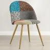 Sedia da pranzo imbottita in patchwork - Stile scandinavo - Patty image 7