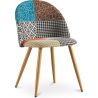 Sedia da pranzo imbottita in patchwork - Stile scandinavo - Patty image 7
