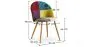Sedia da pranzo imbottita in patchwork - Stile scandinavo - Ray image 7