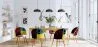 Sedia da pranzo imbottita in patchwork - Stile scandinavo - Ray image 7
