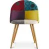 Sedia da pranzo imbottita in patchwork - Stile scandinavo - Ray image 7