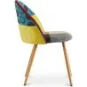 Sedia da pranzo imbottita in patchwork - Stile scandinavo - Ray image 7