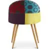 Sedia da pranzo imbottita in patchwork - Stile scandinavo - Ray image 7