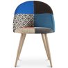 Sedia da pranzo imbottita in patchwork - Stile scandinavo - Evelyne  image 7