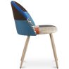 Sedia da pranzo imbottita in patchwork - Stile scandinavo - Evelyne  image 7