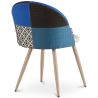 Sedia da pranzo imbottita in patchwork - Stile scandinavo - Evelyne  image 7