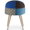 Sedia da pranzo imbottita in patchwork - Stile scandinavo - Evelyne  image 7