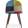 Sedia da pranzo imbottita in patchwork - Stile scandinavo - Simona image 7