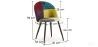 Sedia da pranzo imbottita in patchwork - Stile scandinavo - Ray image 7