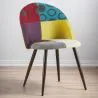Sedia da pranzo imbottita in patchwork - Stile scandinavo - Ray image 7