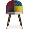 Sedia da pranzo imbottita in patchwork - Stile scandinavo - Ray image 7