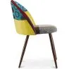 Sedia da pranzo imbottita in patchwork - Stile scandinavo - Ray image 7