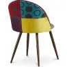 Sedia da pranzo imbottita in patchwork - Stile scandinavo - Ray image 7