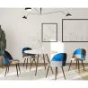Sedia da pranzo imbottita in patchwork - Stile scandinavo - Pixi image 7
