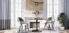 Sedia da pranzo - Rivestita in patchwork bianco e nero - Evelyne image 7