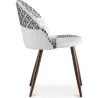 Sedia da pranzo - Rivestita in patchwork bianco e nero - Evelyne image 7