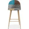Sgabello Imbottito in Patchwork - Stile Scandinavo - Evelyne  image 7