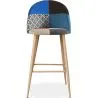 Sgabello Imbottito in Patchwork - Stile Scandinavo - Evelyne image 7