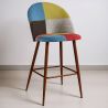 Sgabello Imbottito in Patchwork - Stile Scandinavo - Simona image 7