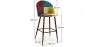 Sgabello Imbottito in Patchwork - Stile Scandinavo - Ray image 7