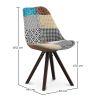 Sedia da pranzo - Rivestita in Patchwork - Patty image 7