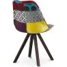 Sedia da pranzo - Rivestita in Patchwork - Ray image 7