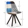 Sedia da pranzo - Rivestita in Patchwork - Pixi  image 7