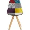 Sedia da pranzo - Rivestita in Patchwork - Ray image 7