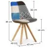 Sedia da pranzo - Rivestita in Patchwork - Pixi  image 7