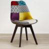 Sedia da pranzo - Rivestita in Patchwork - Ray image 7