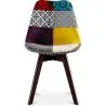 Sedia da pranzo - Rivestita in Patchwork - Ray image 7