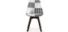 Sedia da pranzo - Rivestita in patchwork bianco e nero - Nuova edizione - Sam image 7