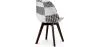 Sedia da pranzo - Rivestita in patchwork bianco e nero - Nuova edizione - Sam image 7