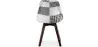 Sedia da pranzo - Rivestita in patchwork bianco e nero - Nuova edizione - Sam image 7
