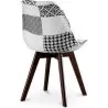 Sedia da pranzo - Rivestita in patchwork bianco e nero - Nuova edizione - Sam image 7